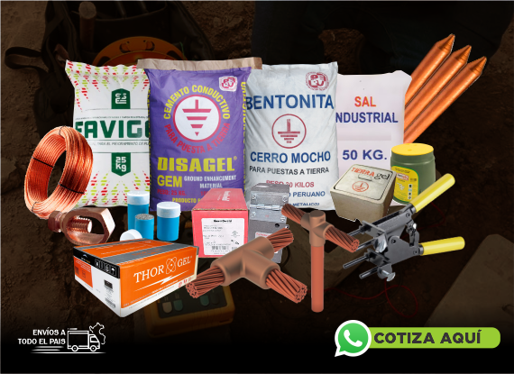 Materiales para pozo a tierra